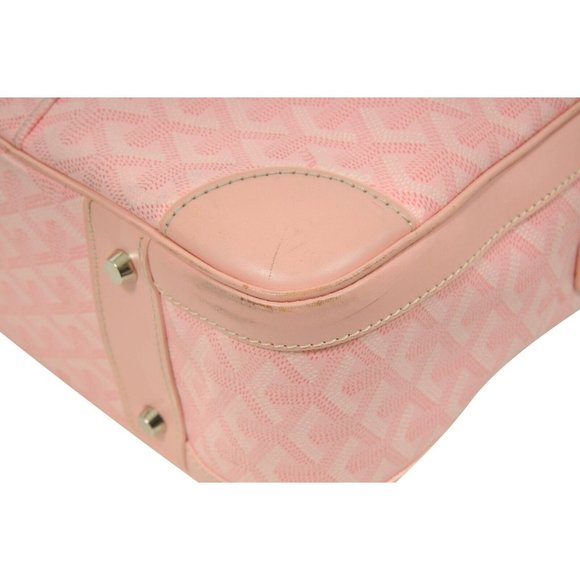 Goyard Ambassade MM Pink Zip Briefcase Laptop Computer Travel Shoulder Handbag - Picture 5 of 15